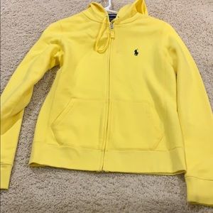 RALPH LAUREN yellow zip up